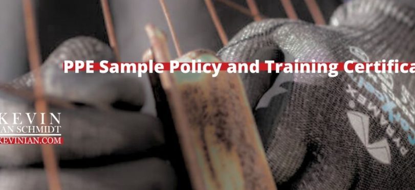 PPE Sample Policy and Training Certification