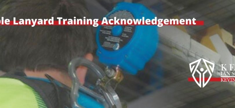 Retractable Lanyard Training Acknowledgement